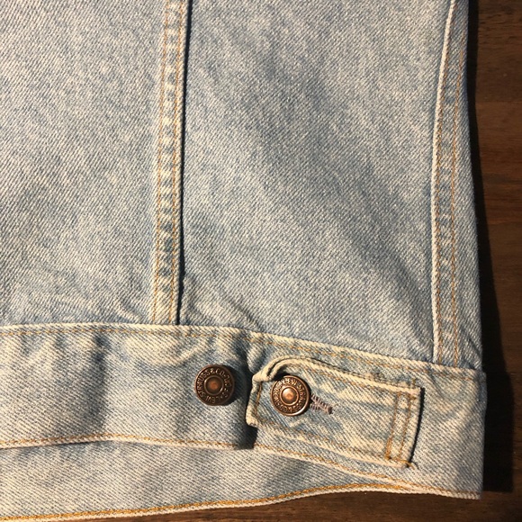Rare Vintage 1980s Levi’s Sleeveless Jacket Size M - Picture 4 of 8